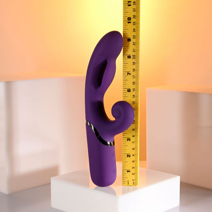 Evolved PLEASURE PUFF - Purple 24.1 cm USB Rechargeable Inflatable Rabbit Vibrator