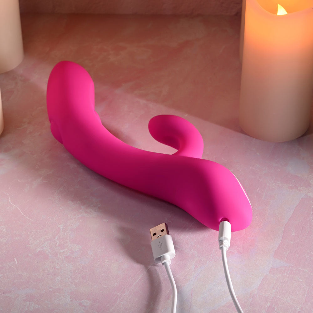 Evolved G-TAPPER - Pink USB Rechargeable Rabbit Vibrator