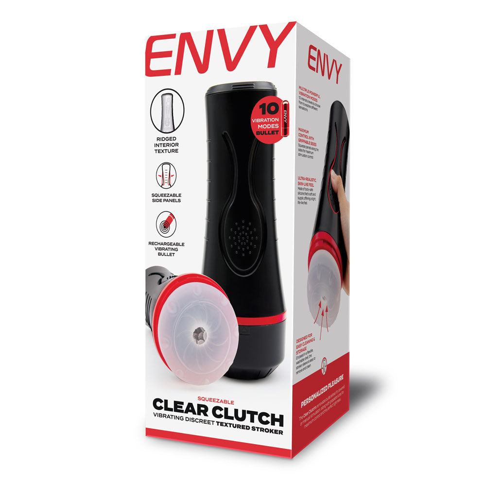 ENVY Squeezable Clear Clutch Stroker