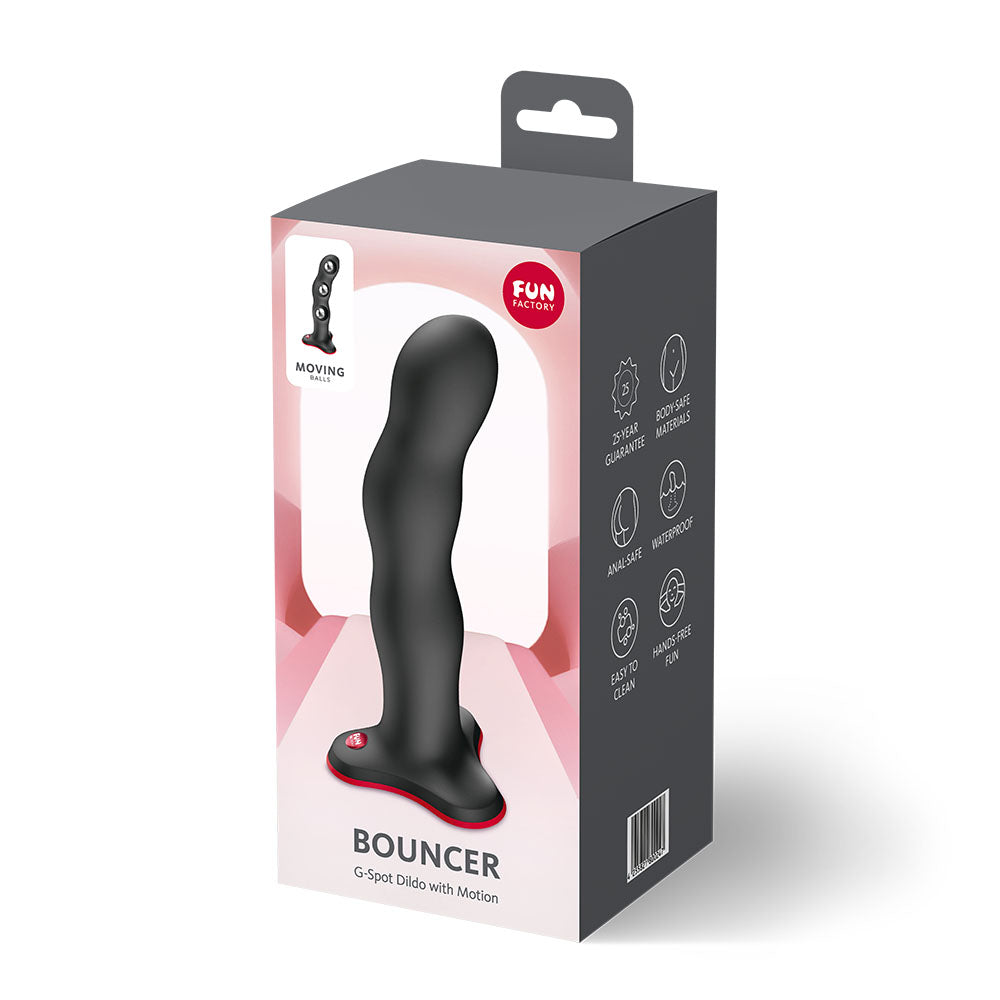Fun Factory BOUNCER Black - Black 18 cm Dildo