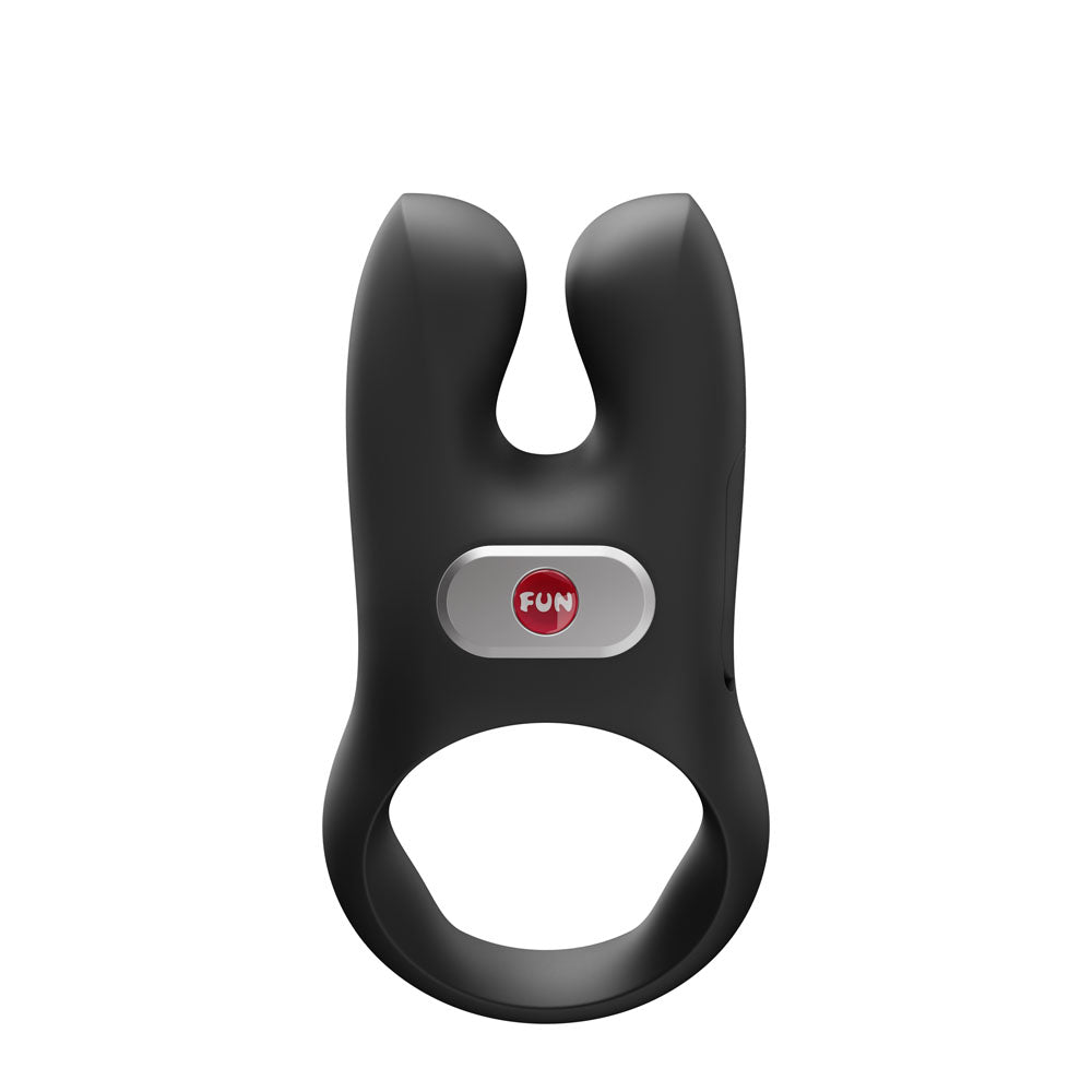 Fun Factory NOS PRO Black - Black USB-C Rechargeable Vibrating Cock Ring
