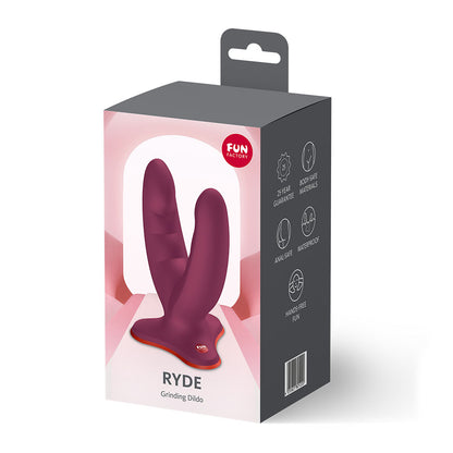 Fun Factory RYDE Wine Red - Wine Red Grinding Dildo