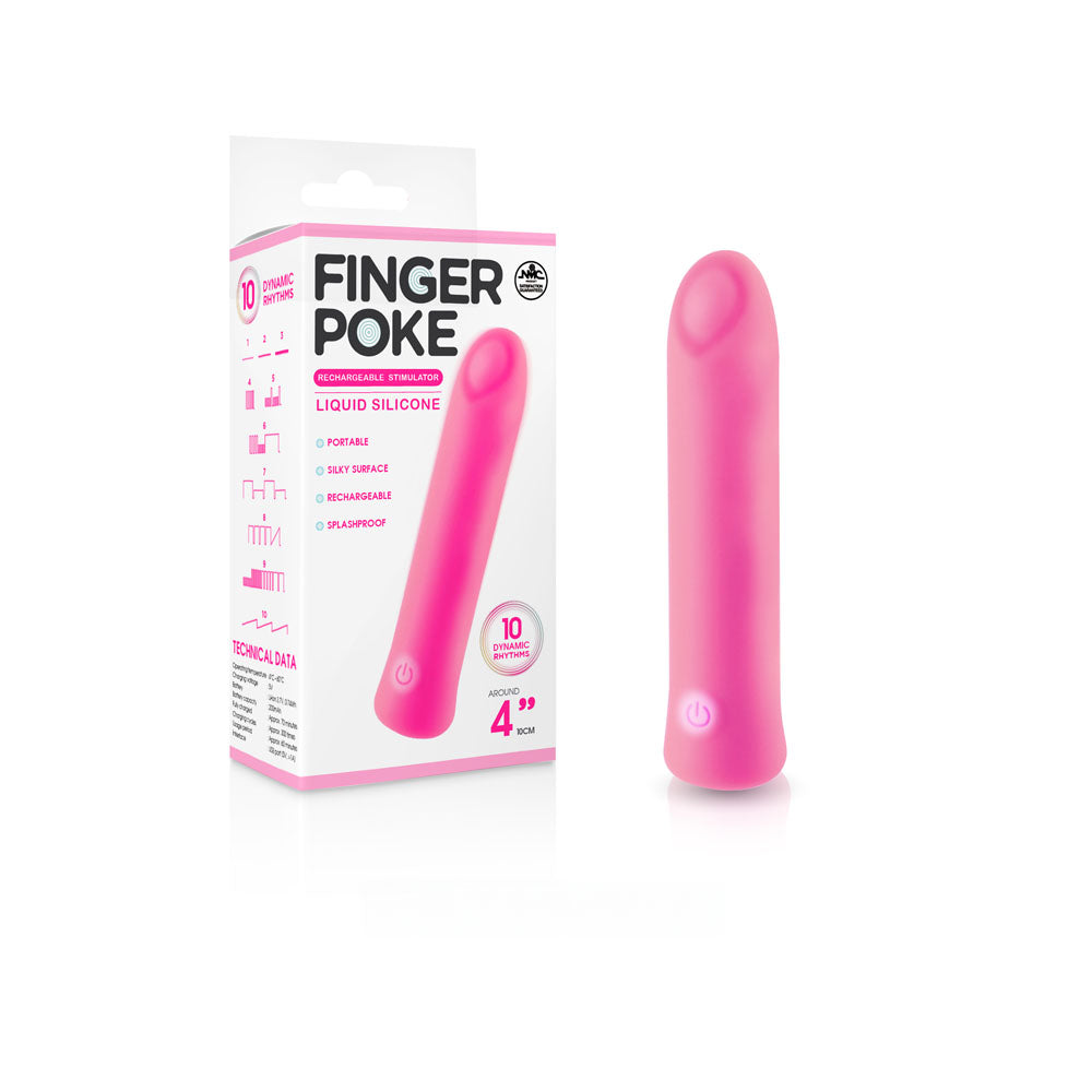 Finger Poke - Pink 4"