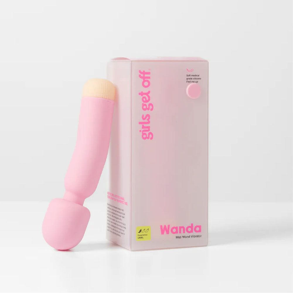 Girls Get Off - Wanda - Pink 16.8 cm USB Rechargeable Massage Wand