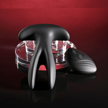 Gender X SPREAD THE LOVE - Black USB Rechargeable Stretching Anal Plug with Wireless Remote