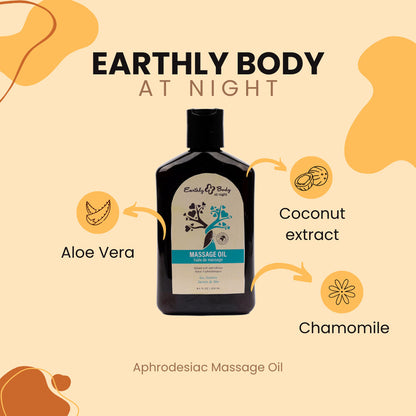 EB Hemp Seed Massage Oil SEA JASMINE - 250 ml - Sea Jasmine Scented Massage Oil - 250 ml Bottle