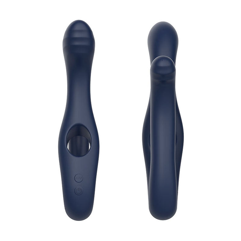 Adam & Eve TWISTED TEMPTATIONS Bendable Vibe - Navy Blue 22.4 cm USB Rechargeable Bendable Dual Vibrator