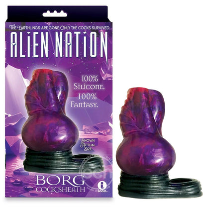 Alien Nation - Borg - Purple/Black 11.5 cm Penis Sheath