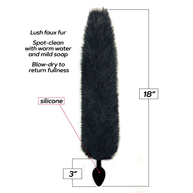 Foxy Fox Tail Silicone Butt Plug