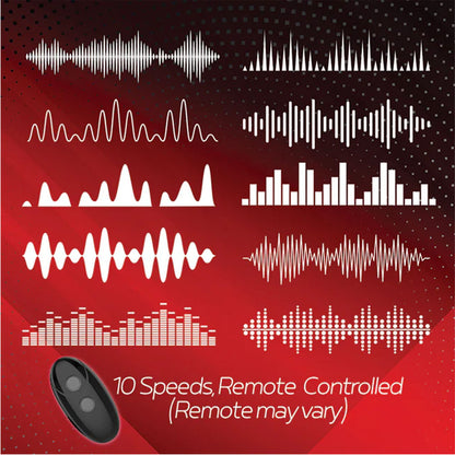 Red Dot Rings - V1 - Black USB Rechargeable Vibrating Cock Ring with Remote