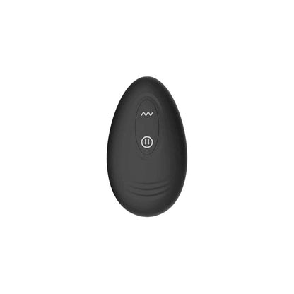Adam & Eve OMEGA Vibrating Plug - Black 10 cm USB Rechargeable Vibrating Butt Plug with Remote