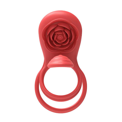 Adam & Eve Rose Vibrating Double Cock Ri -