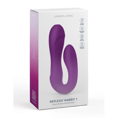 JimmyJane Reflexx Rabbit 1 - Purple USB Rechargeable Dual Vibrator