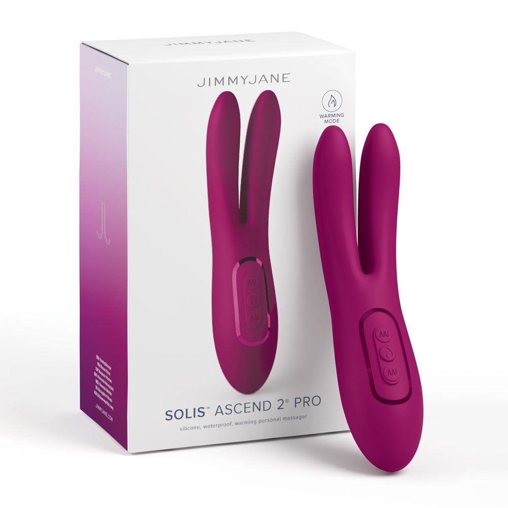 JimmyJane Solis Ascend 2 PRO - Purple 16 cm USB Rechargeable Dual Tip Stimulator