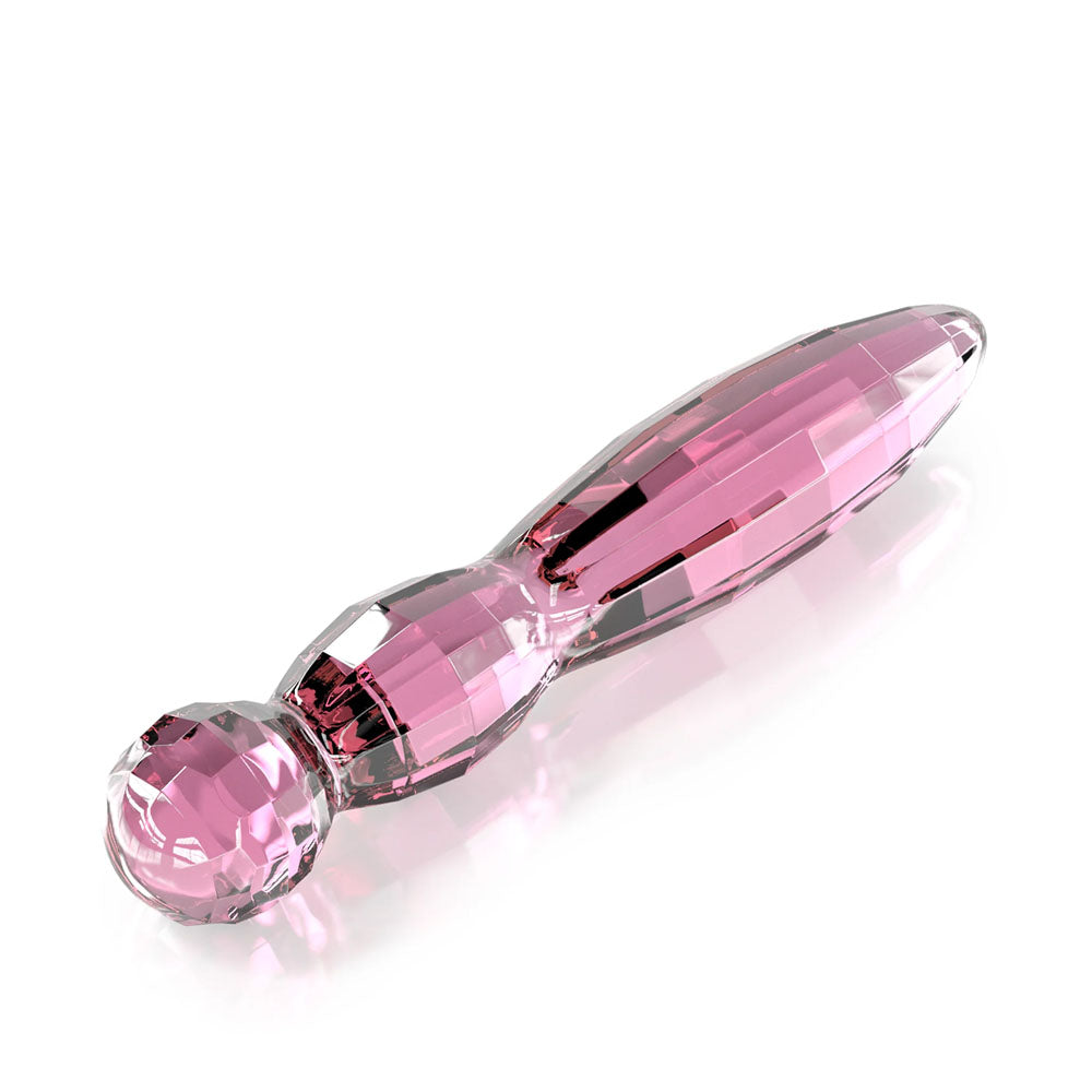 JimmyJane Dillenia Cissus - Clear Pink Glass 19.5 cm Dildo