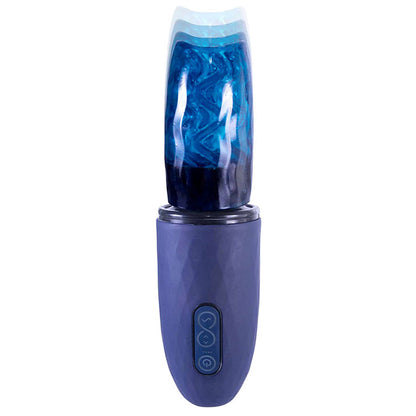 Adam & Eve ADAMS MAGNA MISSILE - Blue USB Rechargeable Thrusting & Spinning Auto Stroker