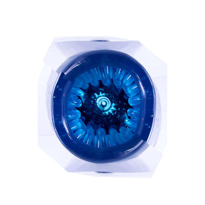 Adam & Eve ADAMS MAGNA MISSILE - Blue USB Rechargeable Thrusting & Spinning Auto Stroker