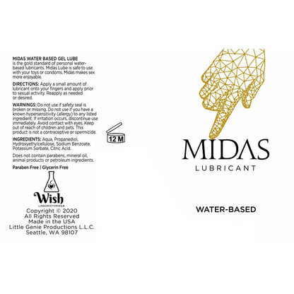 Midas Water Based Gel 118ML