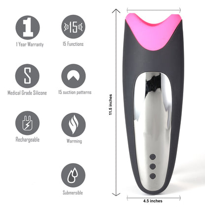Maia Piper - USB Rechargeable Heating & Vibrating Masturbator