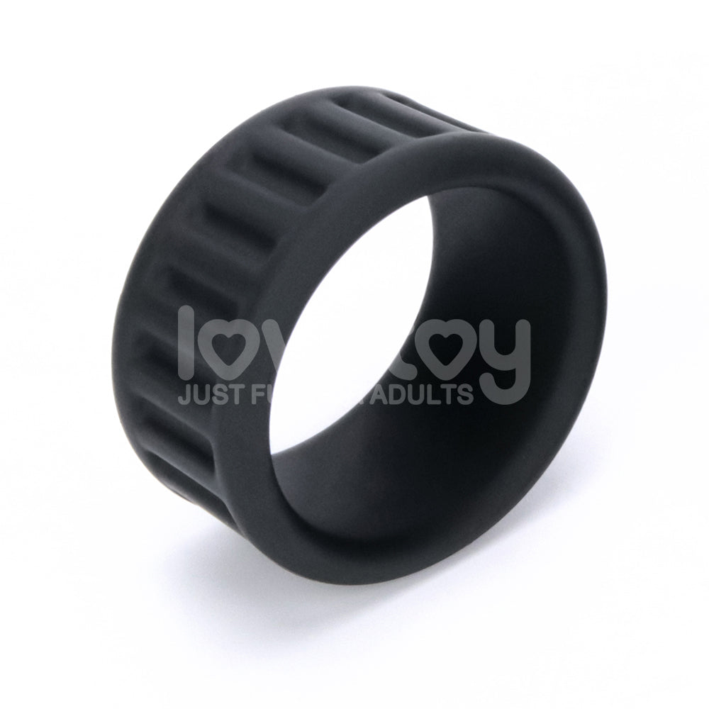 Pinnacle Pro Twin Grip Enhancer - Black Cock & Balls Ring