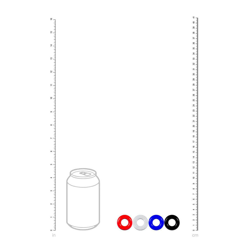 LEVELZ Multicolour Cock Ring Set - 4 Pack - Coloured Cock Rings - 4 Pack