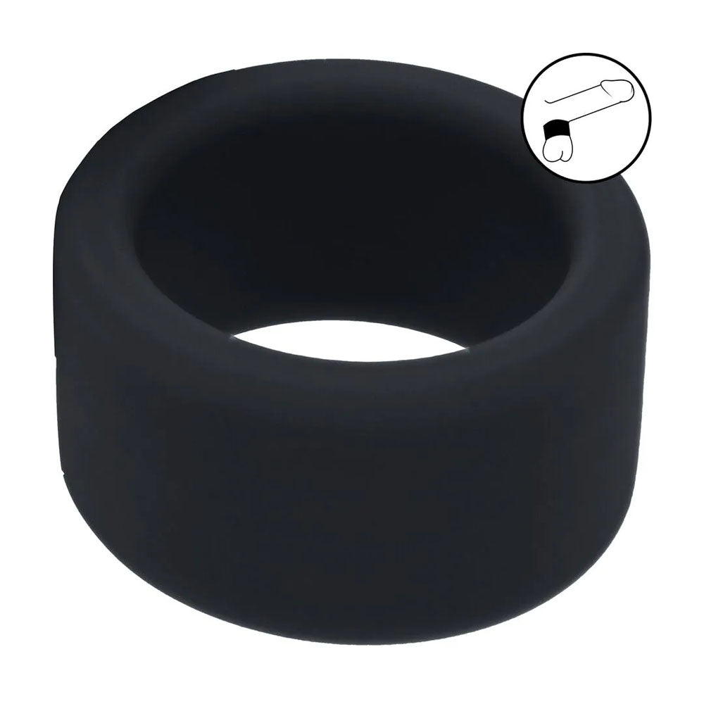 LEVELZ Liquid Silicone Ball Strap - M - Black - Black Ball Strap