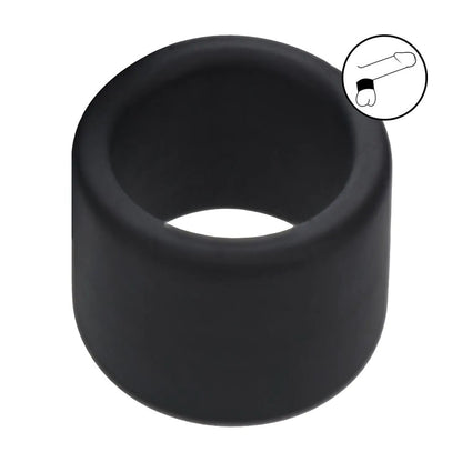 LEVELZ Liquid Silicone Ball Strap - L - Black - Black Ball Strap