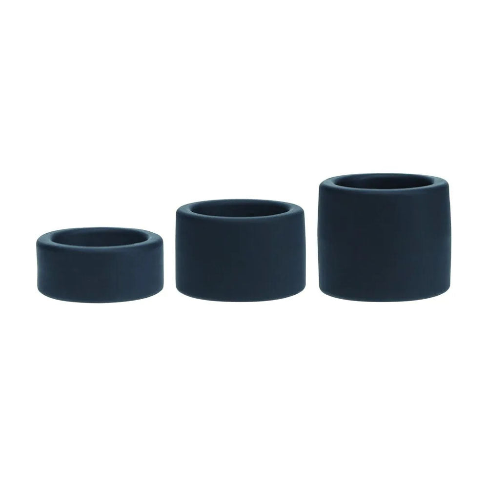 LEVELZ Liquid Silicone Ball Strap Set of 3 - Black - Black Ball Stretchers - Set of 3 Sizes