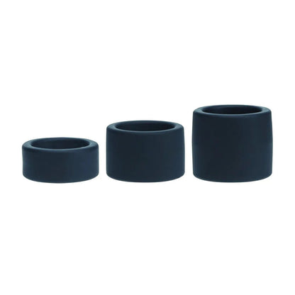 LEVELZ Liquid Silicone Ball Strap Set of 3 - Black - Black Ball Stretchers - Set of 3 Sizes