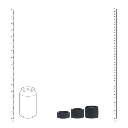 LEVELZ Liquid Silicone Ball Strap Set of 3 - Black - Black Ball Stretchers - Set of 3 Sizes