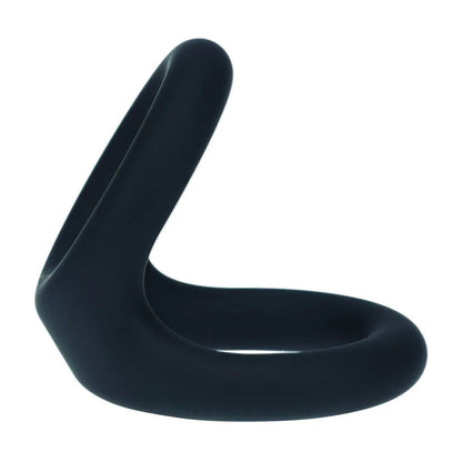 LEVELZ Double O Silicone Cock Ring - M - Black - Black Cock & Balls Rings