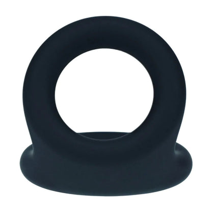 LEVELZ Double O Silicone Cock Ring - M - Black - Black Cock & Balls Rings