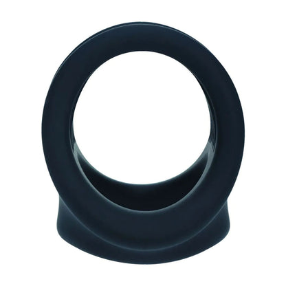 LEVELZ Silicone Cock & Ball Harness - Black - Black Cock & Ball Ring