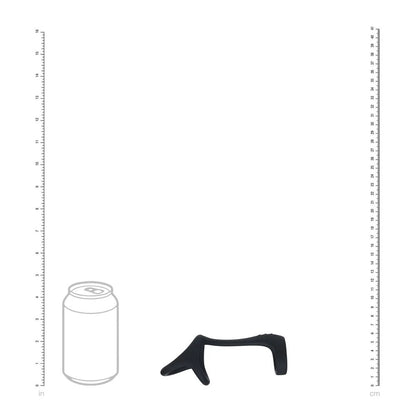 LEVELZ Tri O Silicone Shaft Cock & Ball Ring - Black Cock & Balls Ring