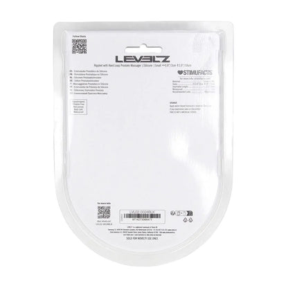 LEVELZ Rippled with Hard Loop Prostate Massager - Small - Black Small Prostate Massager