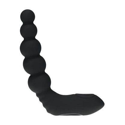 LEVELZ Rechargeable Beaded Prostate Massager - Black USB Rechargeable Heating + Vibrating Prostate Massager