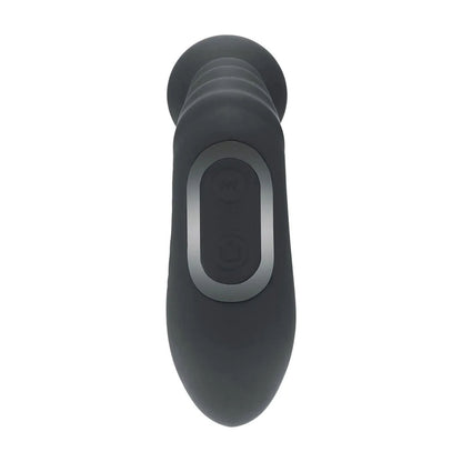 LEVELZ Rechargeable Beaded Prostate Massager - Black USB Rechargeable Heating + Vibrating Prostate Massager