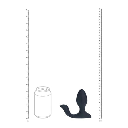 LEVELZ Vibrating & Rotating Anal Plug with Ball Stimulator - Black 10.7 cm USB Rechargeable Vibrating Butt Plug