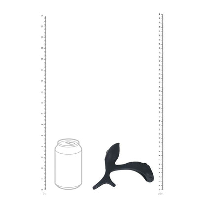 LEVELZ Vibrating Cock & Ball Ring with Shaft Loop - Black USB Rechargeable Vibrating Cock & Ball Rings