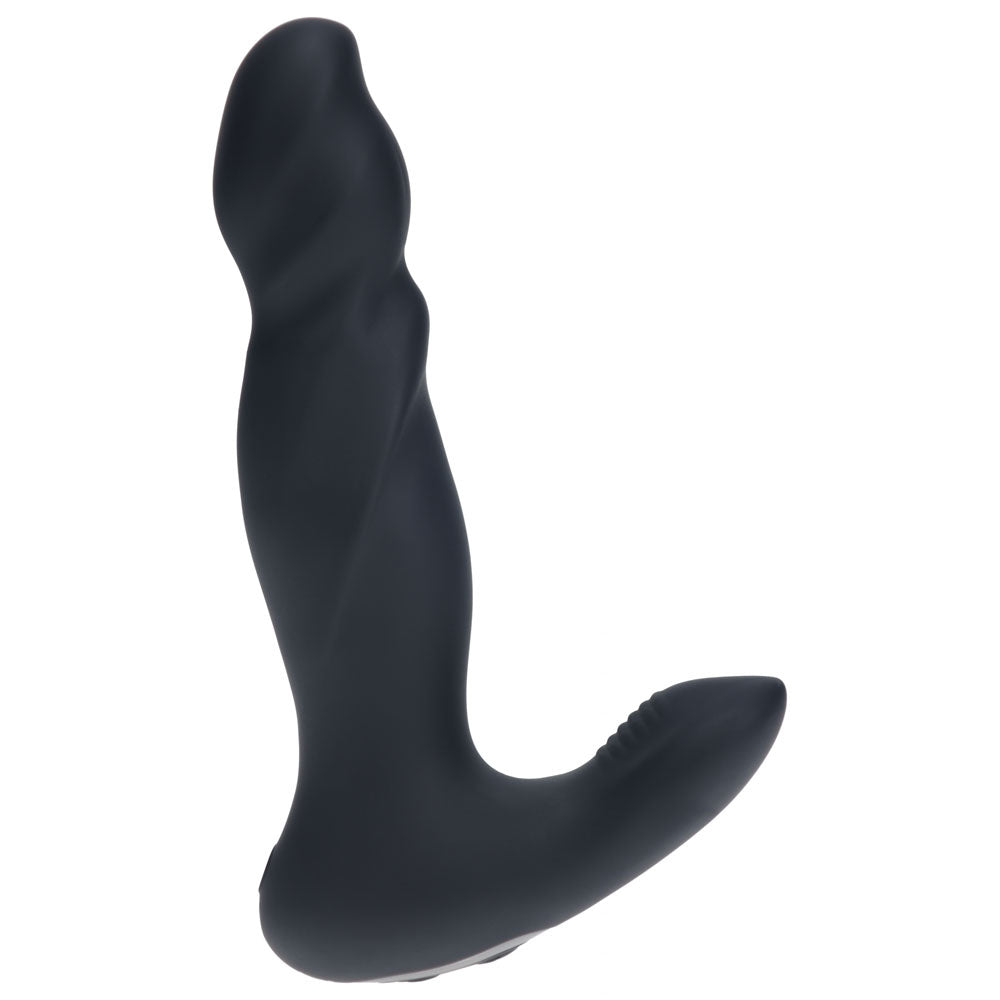 LEVELZ Vibrating & Thrusting Silicone Prostate Massager - Black 14.7 cm USB Rechargeable Thrusting Prostate Massager