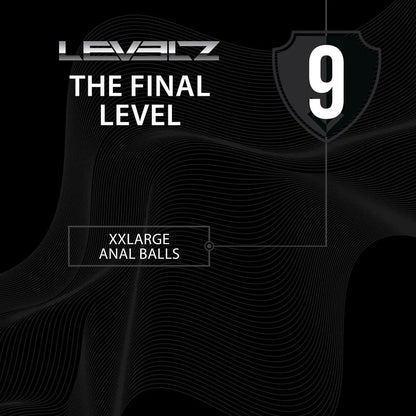 LEVELZ Round Anal Balls - XXL - 60mm - Black 52.5 cm XXL Anal Beads