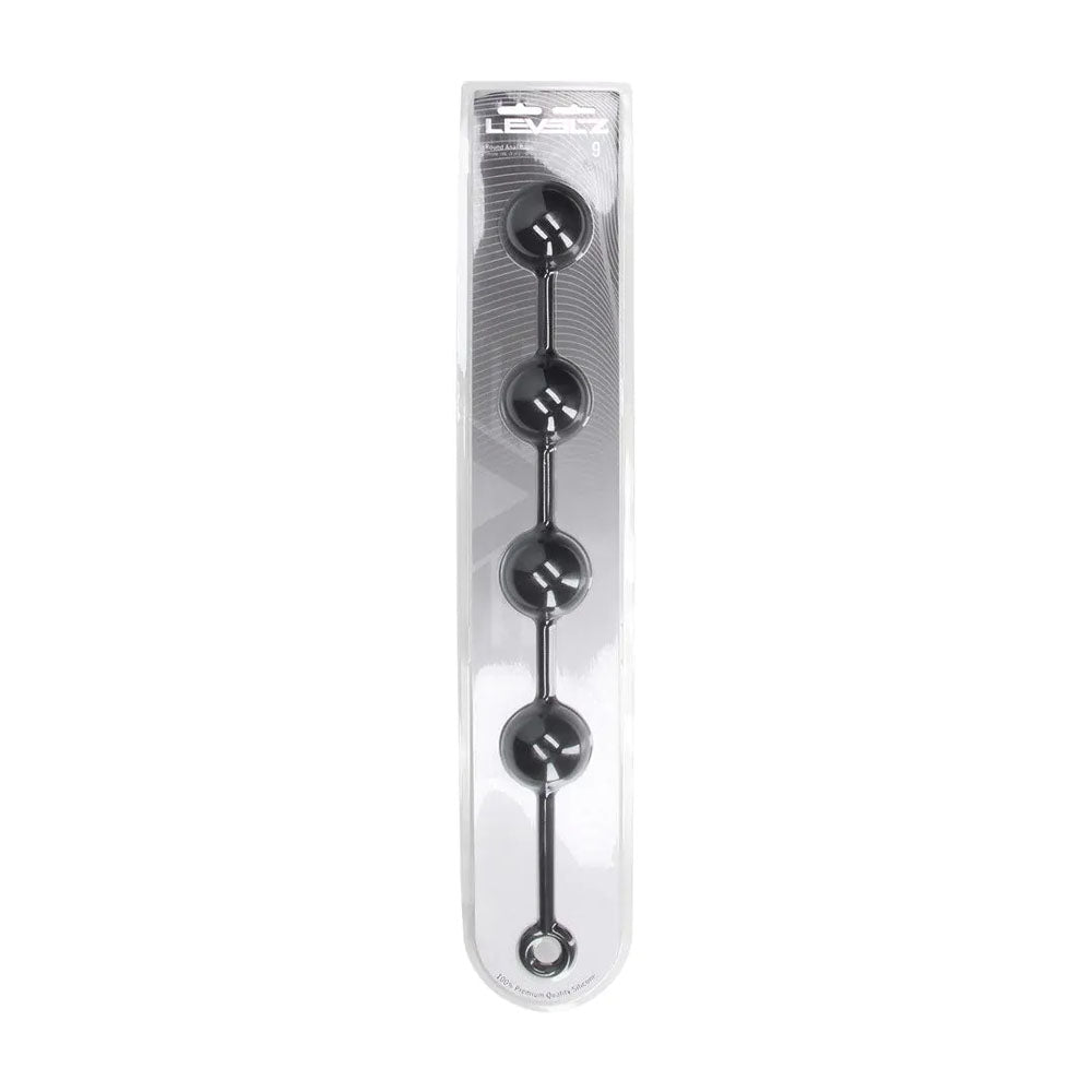 LEVELZ Round Anal Balls - XXL - 60mm - Black 52.5 cm XXL Anal Beads