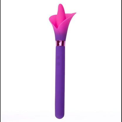 Maia VALA - Purple - Purple/Pink 22.2 cm USB Rechargeable Flower Vibrator