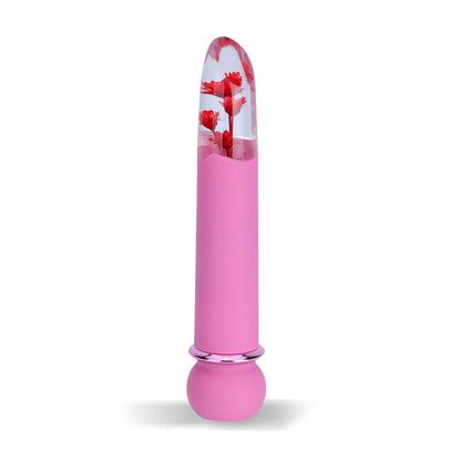Maia FLORA - Pink - Pink 12.7 cm USB Rechargeable Powerful Bullet