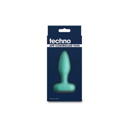 Techno - Prism - Teal 10.9 cm USB Rechargeable Butt Plug with App Control