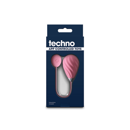 Techno - Kandi - Pink USB Rechargeable Vibrating Egg with App Control