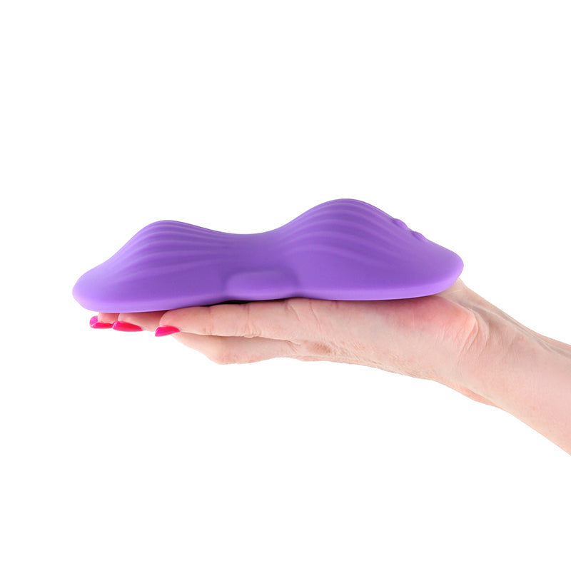 Techno - Trap - Purple - Purple USB Rechargeable Vibrating Grind Pad with App Control