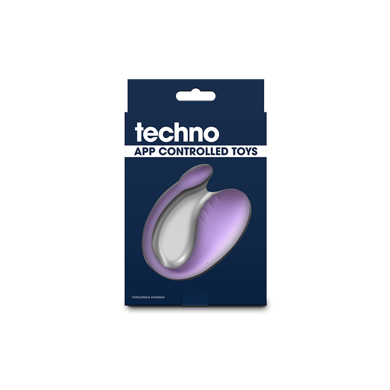 Techno - Rave - Purple - Purple USB Rechargeable Vibrator with App Control