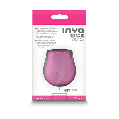 INYA The Rose - Pink - Pink Clitoral Air Pulsation Stimulator