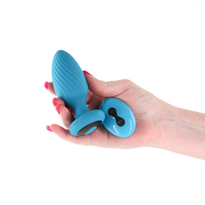 INYA Alpine 2.0 - Teal - Teal 10.7 cm USB Rechargeable Butt Plug with Wireless Remote